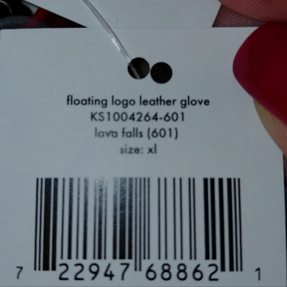 NWT Kate Spade Red Lambskin Leather gloves XL
